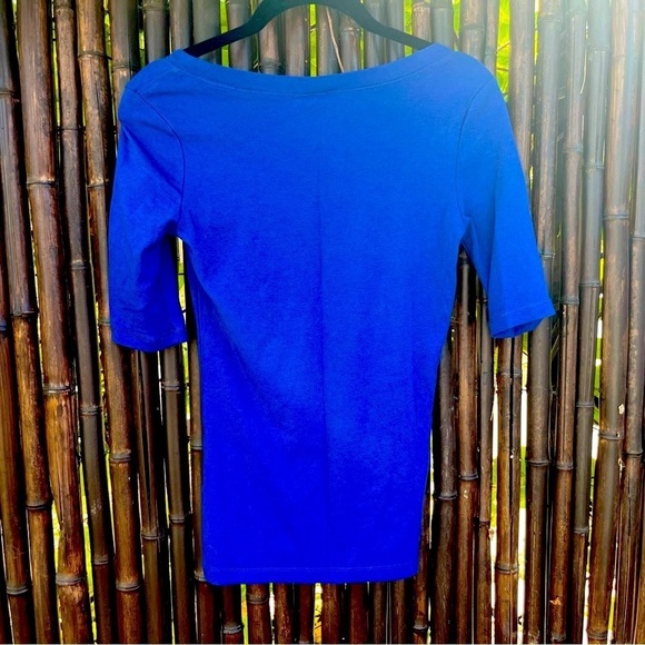 Cynthia Rowley Shirt • size Small • Royal Blue • Stretch Fitted - Picture 3 of 3